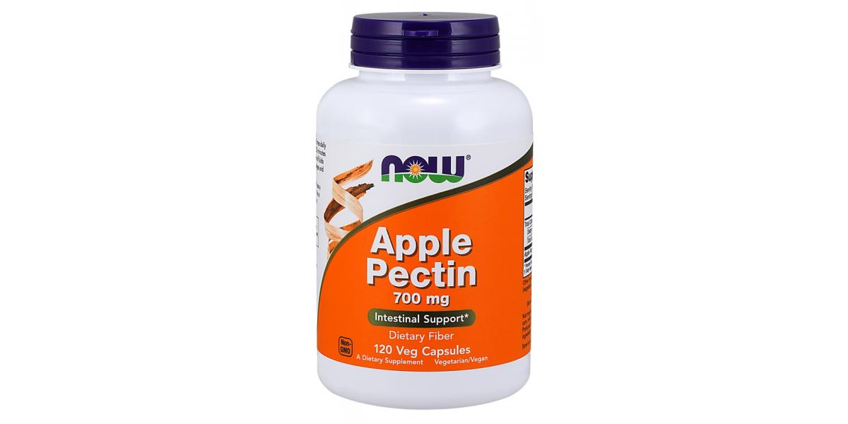 NOW Foods Apple Pectin, 700mg 120 vcaps Olivit.co.uk Supplements