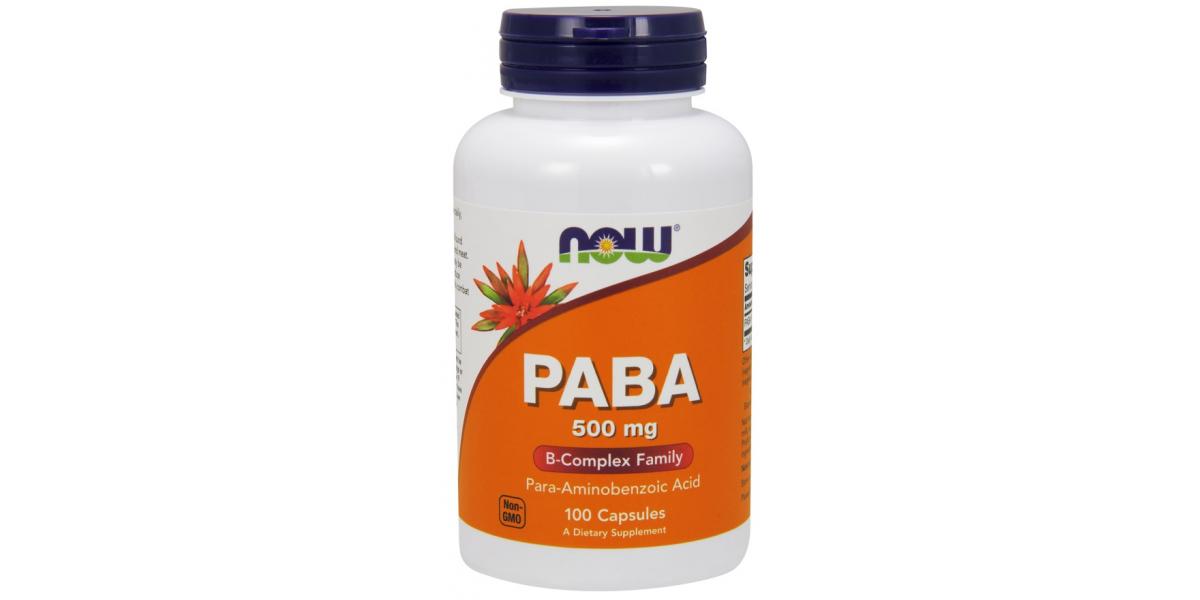 NOW Foods PABA, 500mg - 100 caps - Olivit.co.uk - Supplements ...