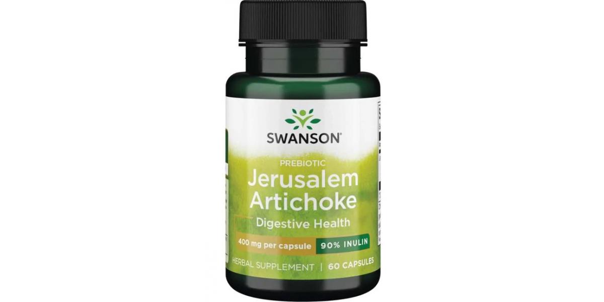 Swanson Prebiotic Jerusalem Artichoke, 400mg 60 caps Olivit.co.uk