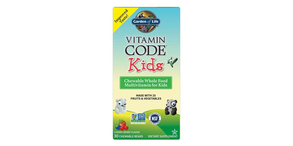Garden of Life Vitamin Code Kids (Chewable Whole Food Multivitamin For ...