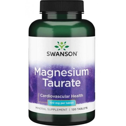 Swanson Magnesium Taurate, 100mg 120 tablets Olivit.co.uk